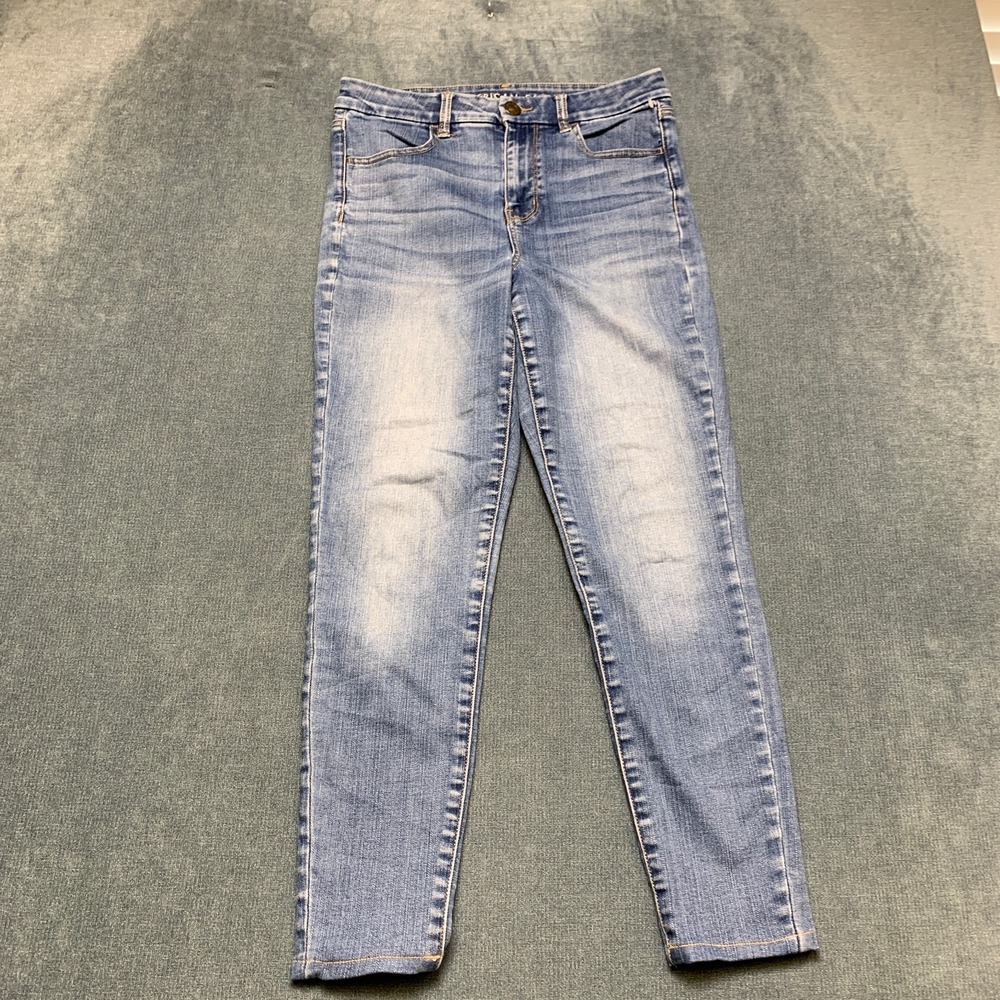 American Eagle Outfitters Next Level Stretch Jeans Womens 8R Blue Denim Faded